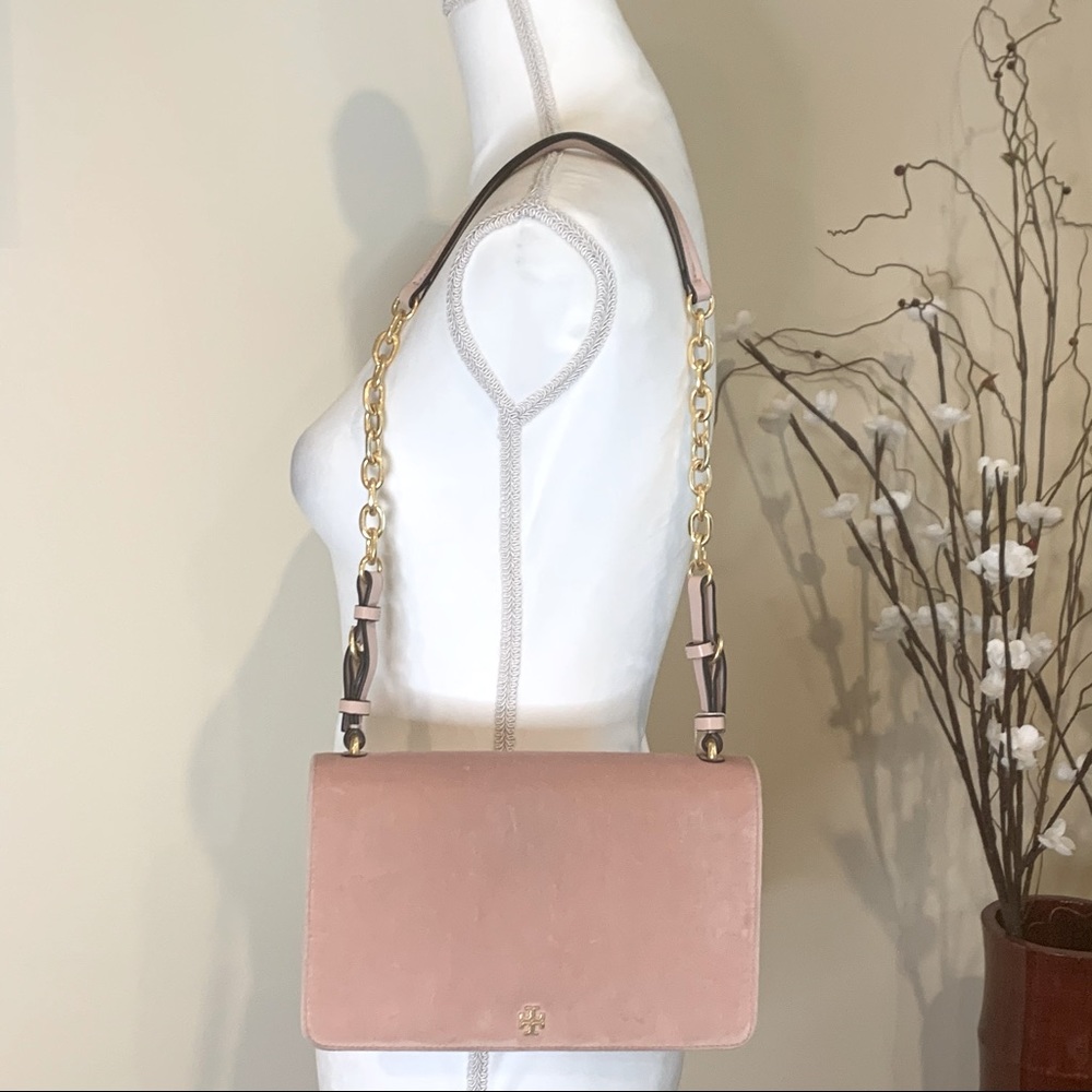 Tory Burch Sadie Velvet Shoulder Bag - NWT